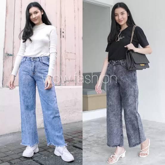 Kulot jeans denim clearance