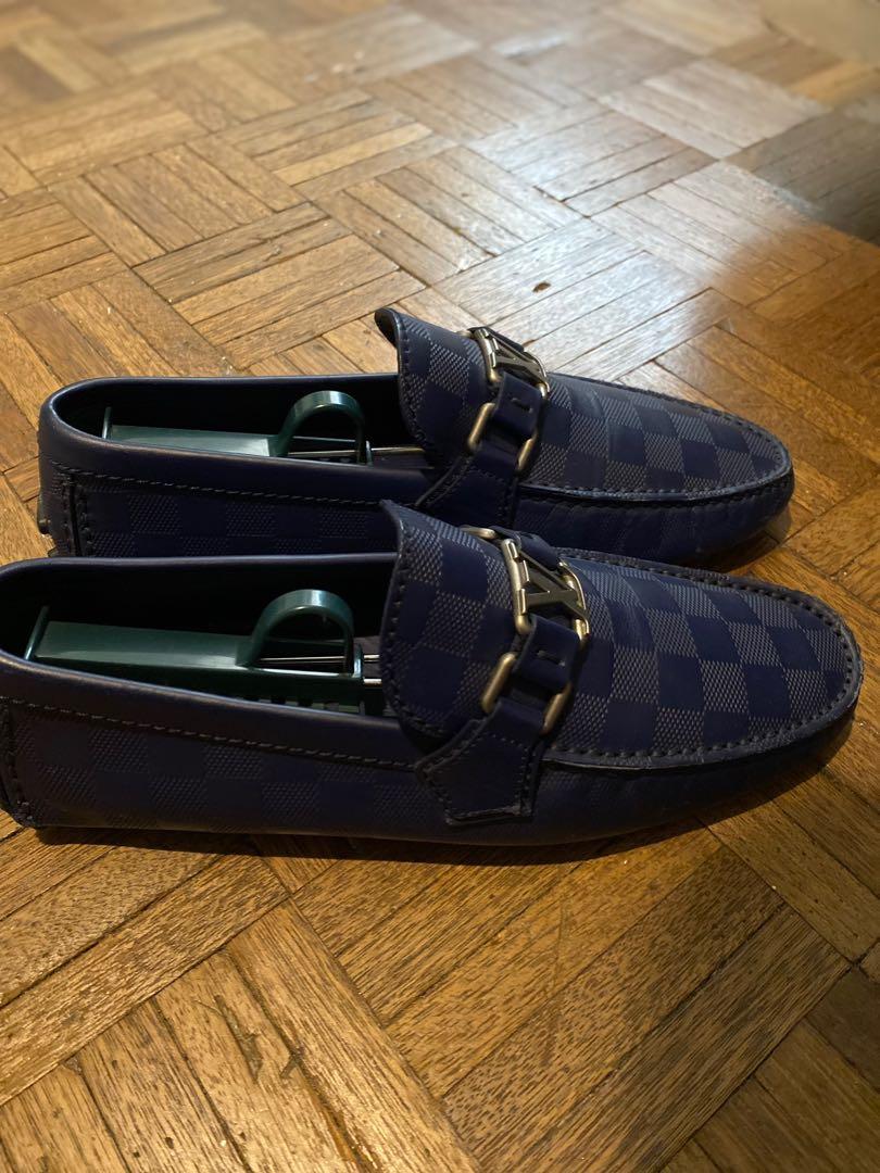 Louis Vuitton Blue Hockenheim Loafers (Category: Dress Shoes) located in Paranaque City. Submitted by anothajuan (Listing ID 1171767150, Image 2). Description: Selling my pre-owned Louis Vuitton Hockenheim Driving Shoes •Has scratches on the tip due to use but can be repaired • Box was already discarded but comes with a dust bag Bought for ₱33,200 in LV Greenbelt.