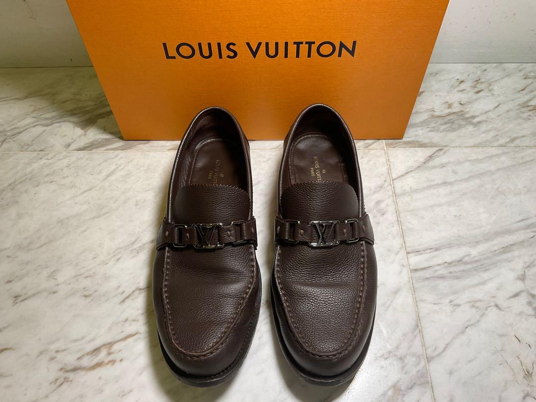 Louis Vuitton Green Epi Leather Major Loafers Size 43.5 Louis Vuitton