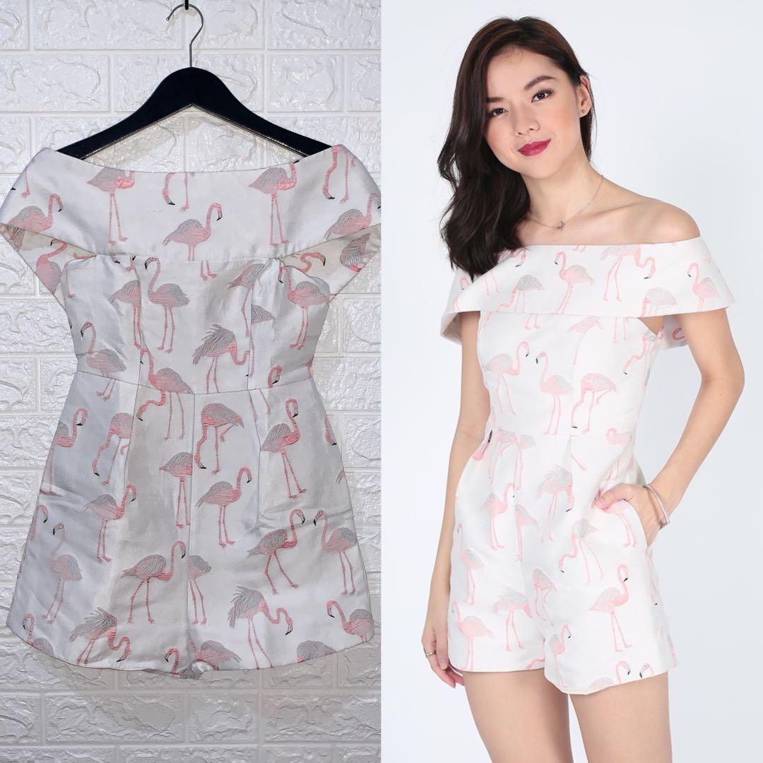 Flamingo romper womens shop