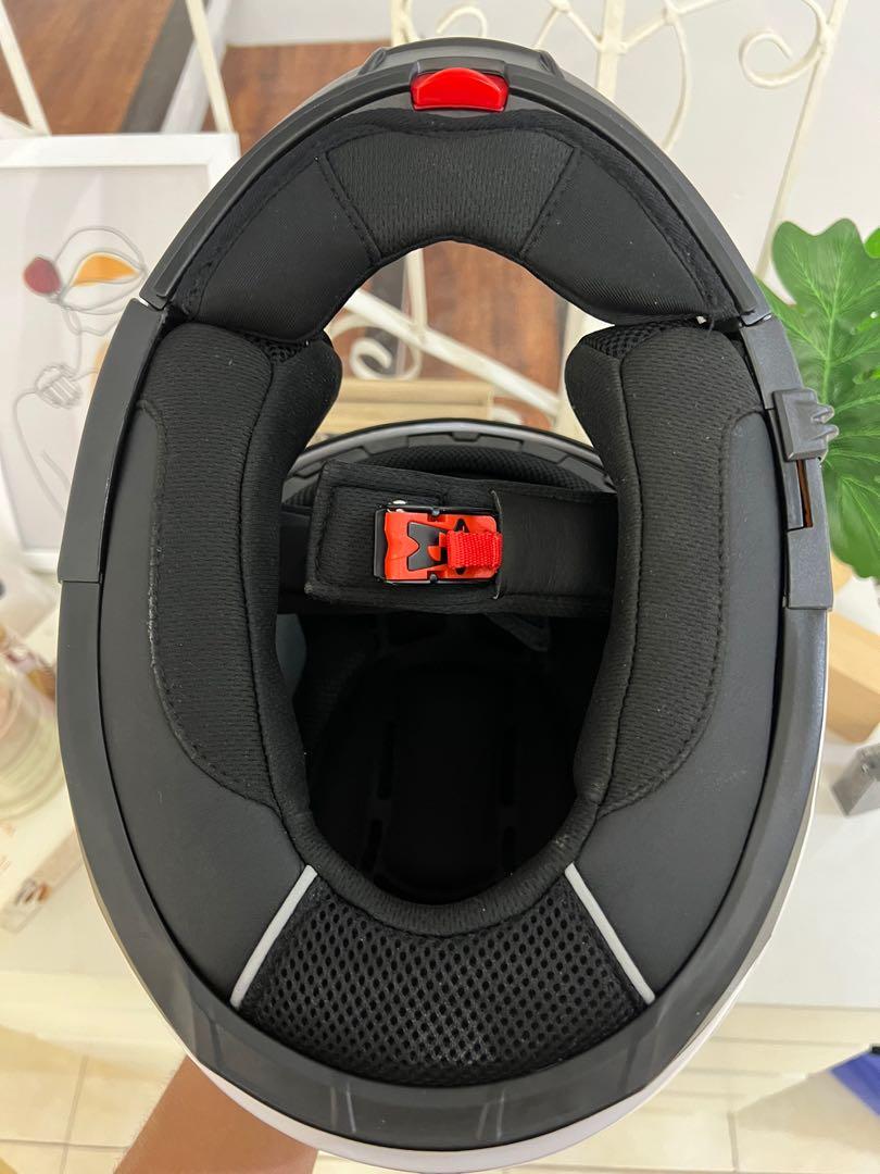 LS2 Strobe Modular Helmet (White / Large), Motorbikes, Motorbike Parts & Accessories, Helmets