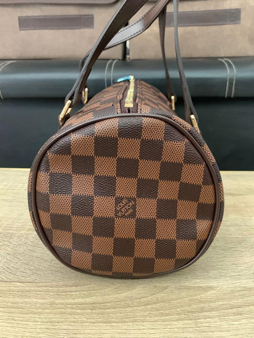 Brown Louis Vuitton Damier Ebene Papillon 30 Shoulder Bag
