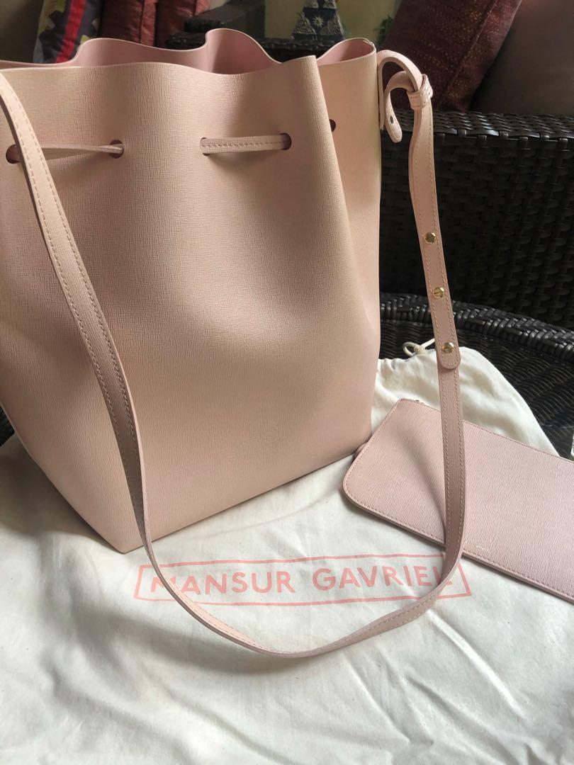 Mansur Gavriel Bucket Bag Rosa Women s Fashion Bags Wallets Cross body Bags on Carousell