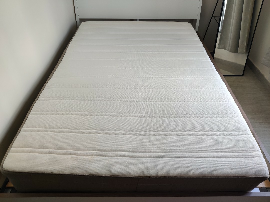 normal mattress on ikea bed