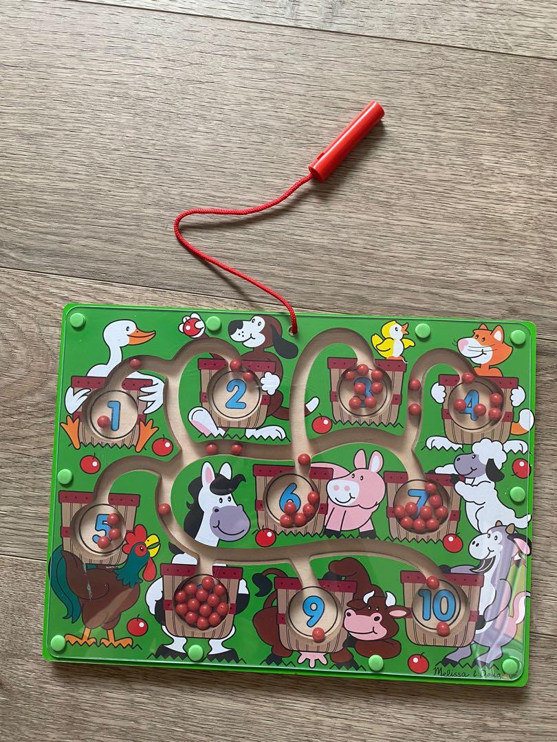 Melissa Doug Magnetic Wand Number Maze Hobbies Toys Toys