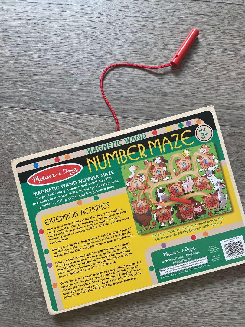 Magnetic wand number maze sales