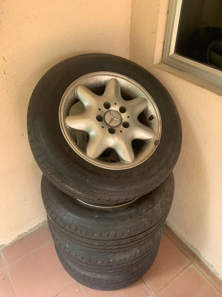 Mercedes Kompressor C200 Old Tyres, Auto Accessories on Carousell