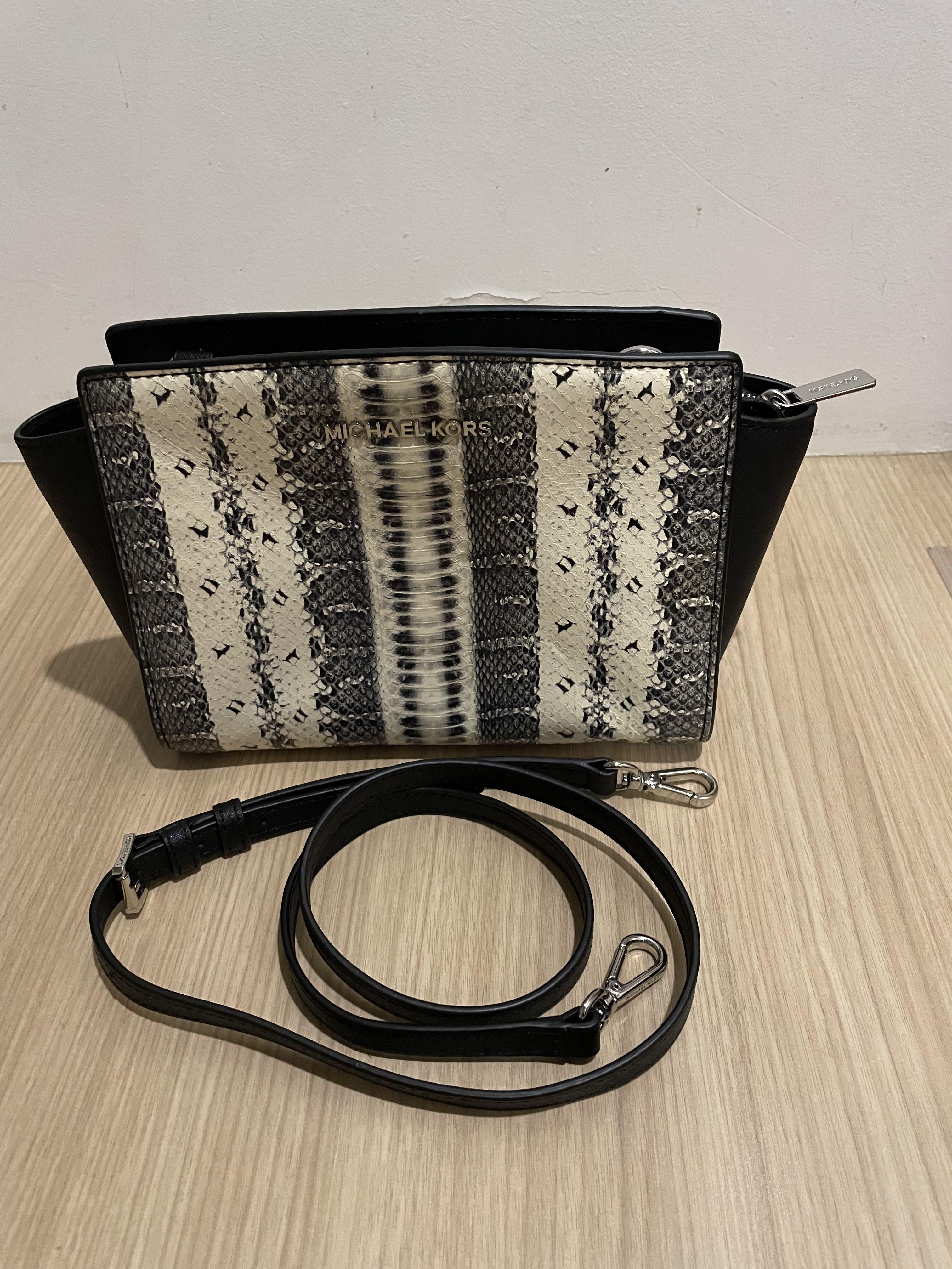 Michael Kors Selma Snake Print Crossbody