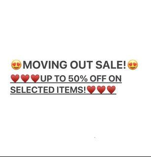 MOVING OUT SALE