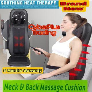 Neck & Back Massager with Heat, Full Back Kneading Shiatsu or Rolling Massage, Massage Chair pad with Height Adjustment, Back Massager for Neck and Shoulder