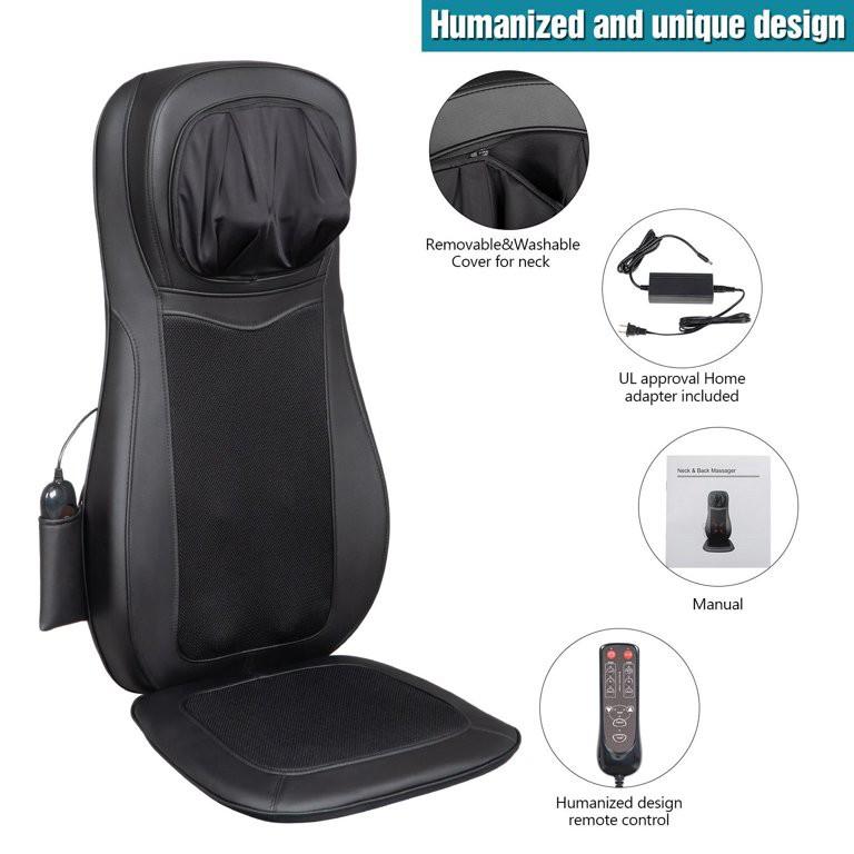 Neck and Back Massager Cushion (Category: Massage Devices) located in Manila. Submitted by emil_online_shop (Listing ID 1171644600, Image 2). Description: Neck and Back Massager Cushion Product details Introductions: Use this massage cushion on a sofa, couch, recliner, office chair or dinning chair to make the ultimate comfort seat in the house. The integrated strapping system secures it on chairs in place.And it is perfect gift for parents, husb