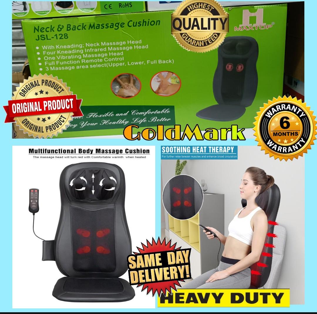 Neck and Back Massager Cushion (Category: Massage Devices) located in Manila. Submitted by emil_online_shop (Listing ID 1171644600, Image 1). Description: Neck and Back Massager Cushion Product details Introductions: Use this massage cushion on a sofa, couch, recliner, office chair or dinning chair to make the ultimate comfort seat in the house. The integrated strapping system secures it on chairs in place.And it is perfect gift for parents, husb