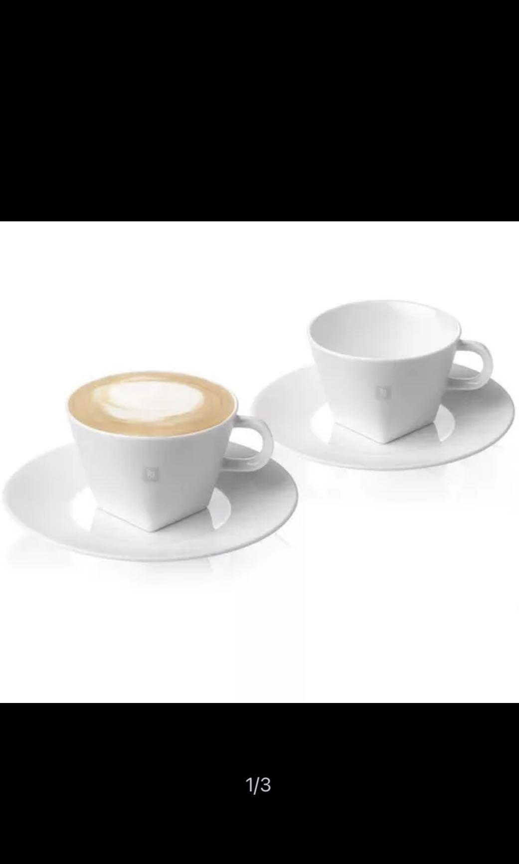 Nespresso pure collection cappuccino cups and saucers Everything Else on Carousell