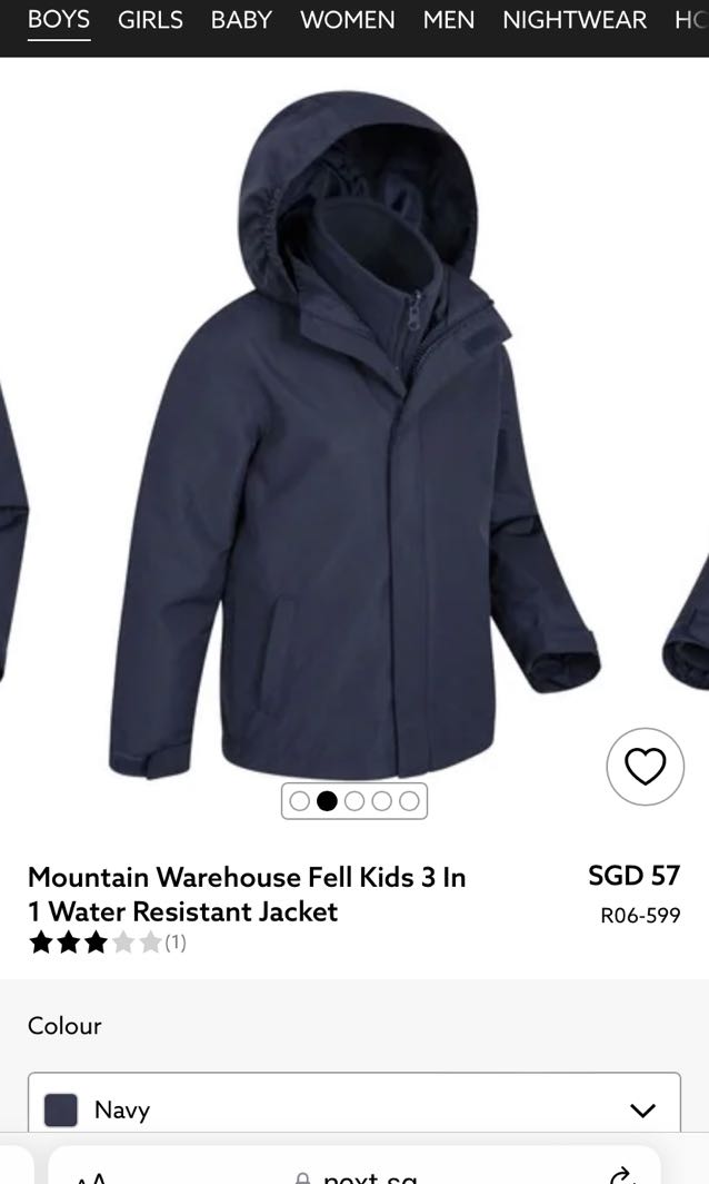 Next girls clearance waterproof coat