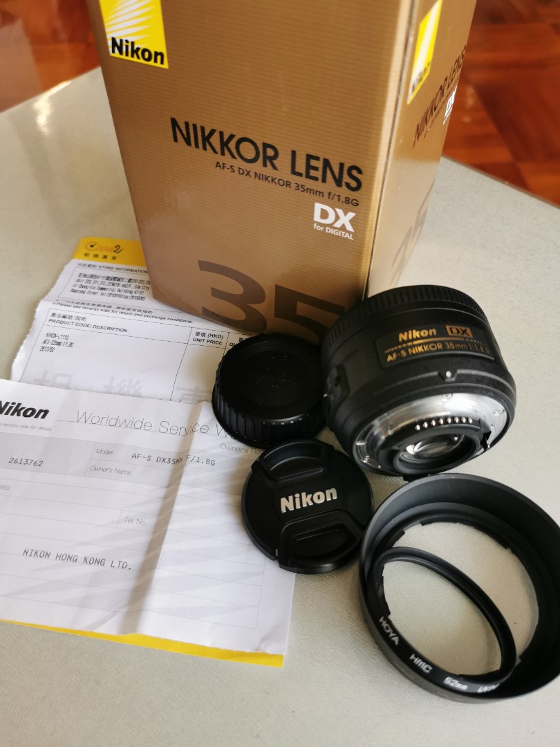 Nikon AF-S DX Nikkor 35mm f/1.8G, 攝影器材, 鏡頭及裝備- Carousell