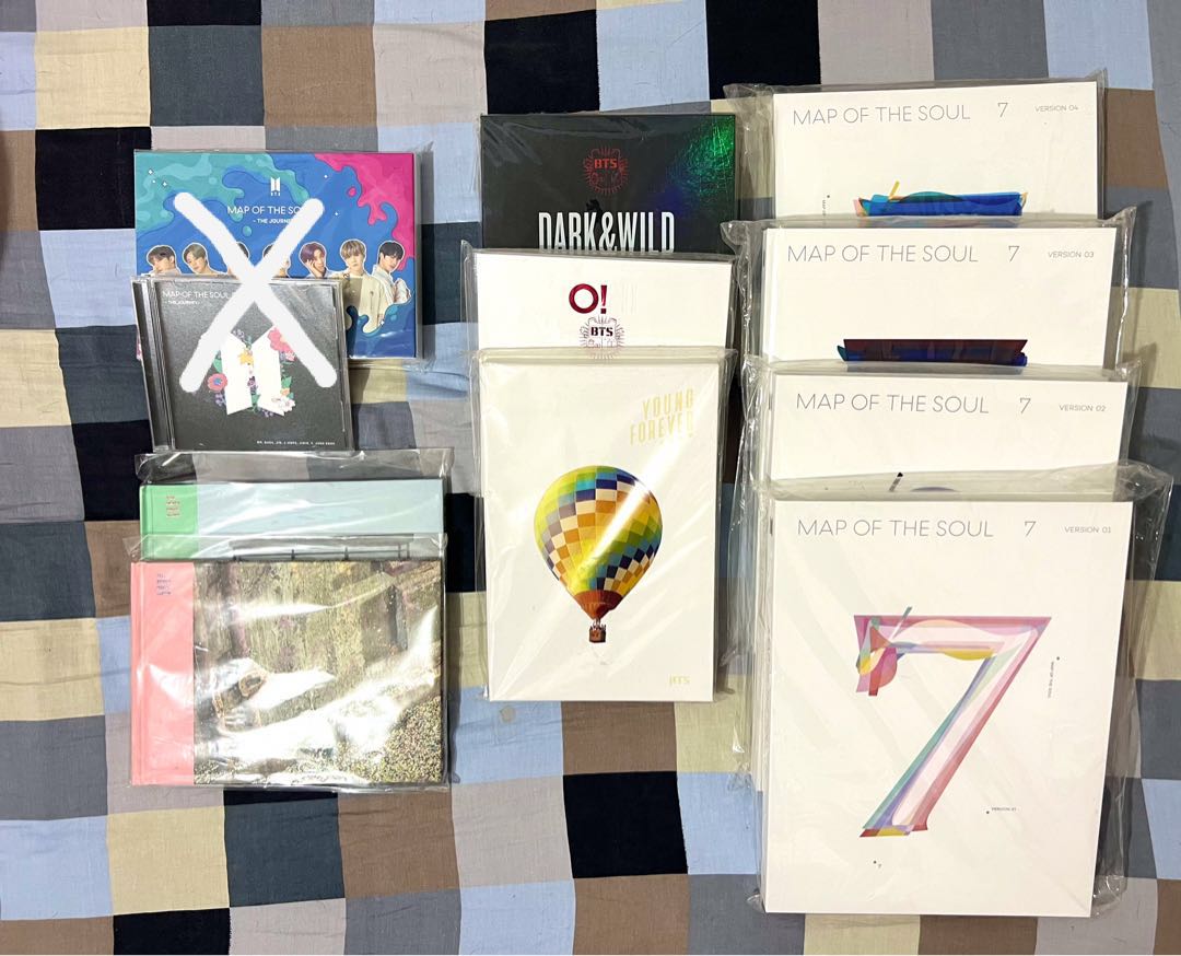 Official BTS Unsealed Albums (MOTS 7 1 2 3 4 The Journey O! R U L8, 2 ...