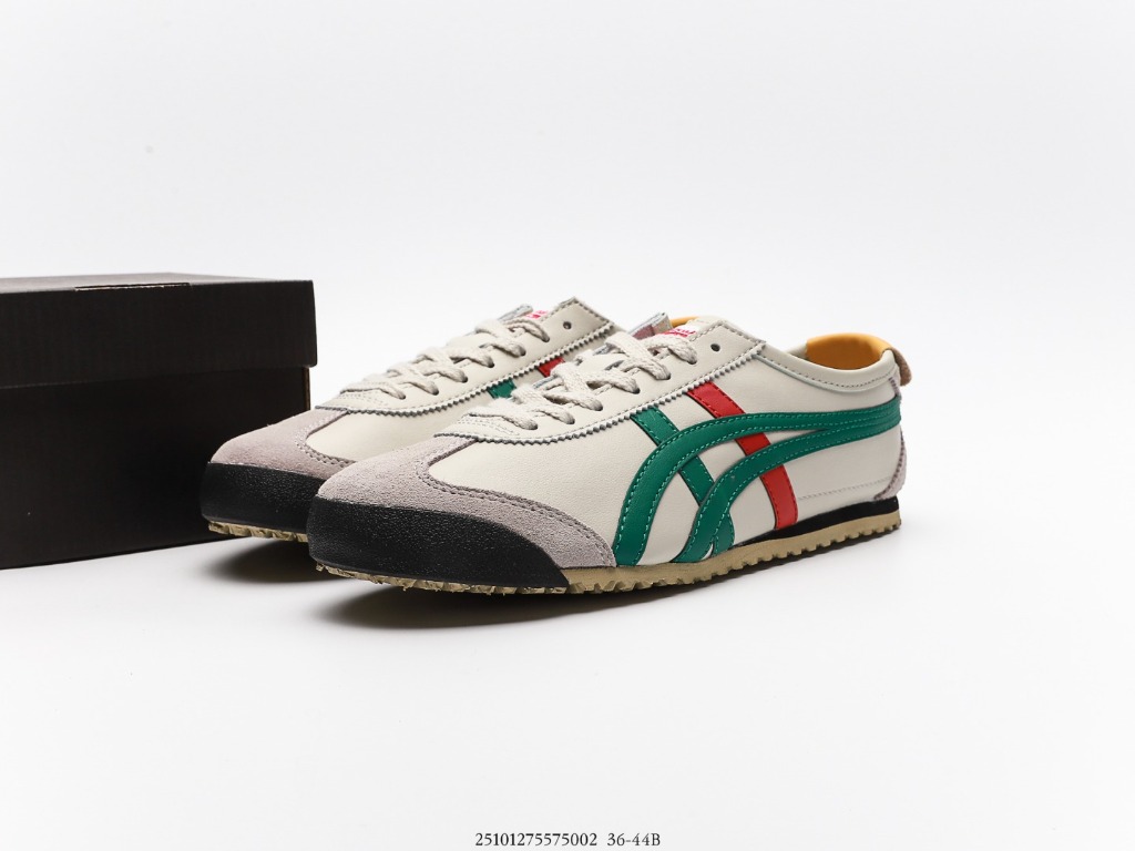 Onitsuka Tiger MEXICO66 Beige Green shoes US 5-10, Men's Fashion ...