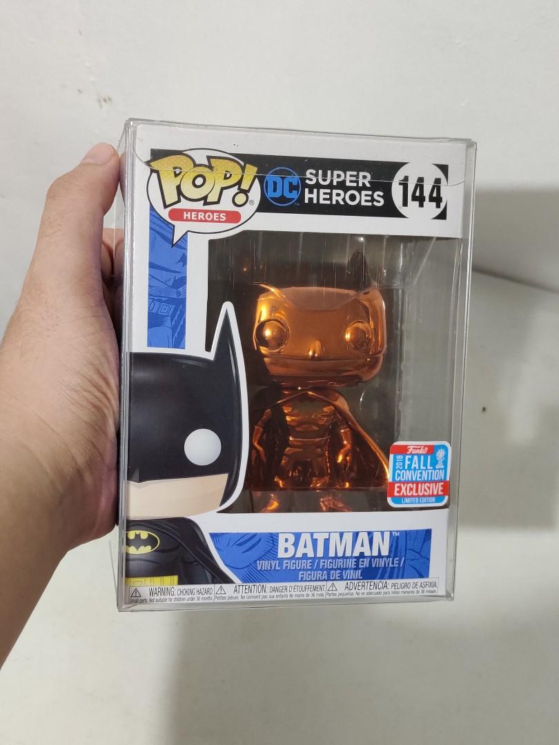 Orange Chrome Batman Funko Pop (Category: Designer & Blind Box Toys) located in Mandaluyong City. Submitted by theplugph (Listing ID 1171818064, Image 1). Description: For Sale Only Orange Chrome Batman Funko Pop 2018 Fall Convention Exclusive ( Vaulted) Brandnew With Boss Protector Price: 1,495php Free Shipping Via LBC Meet up: Lipa Batangas.