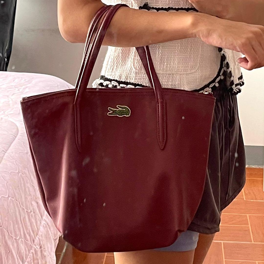 Lacoste maroon bag Clearance