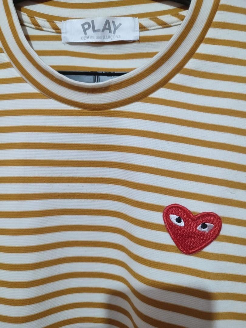 Play comme de carcons (Category: Tshirts & Polo Shirts ) located in Taguig. Submitted by adejesus21 (Listing ID 1171743074, Image 3). Description: Brand - PLAY comme de carcons Size - XL 25 width / 28 length Condition - As New Issue - N/A Price - 700 + Shipping Mop - Gcash/Metrobank Payment First! Feel free to vouch and check my profile..