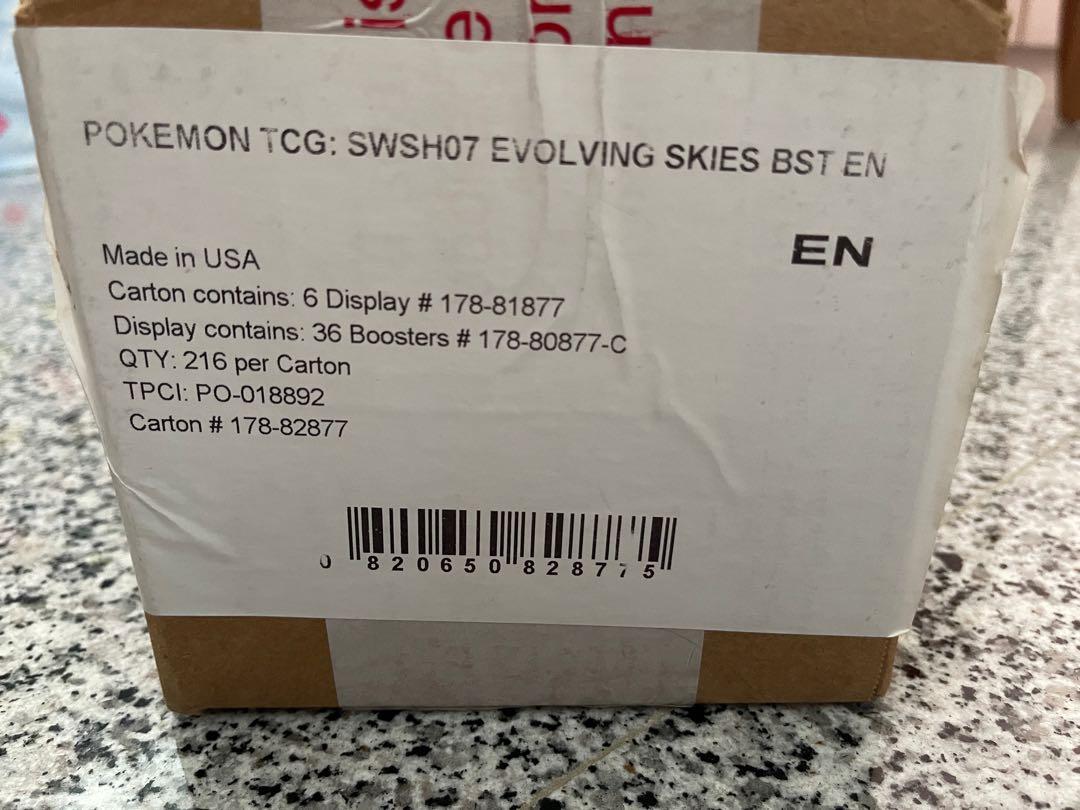 Pokmon TCG - Evolving Skies Booster Box Sealed Case, Hobbies & Toys, Toys & Games on Carousell Pokmon TCG - Evolving Skies Booster Box Sealed Case, Hobbies & Toys, Toys & Games on Carousell