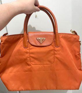 Prada Saffiano Nylon Papaya