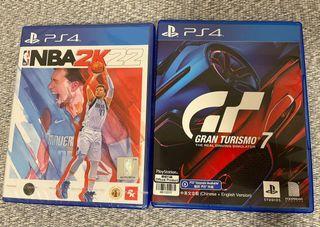 PS4 game 2k22 gt7 play station ps5