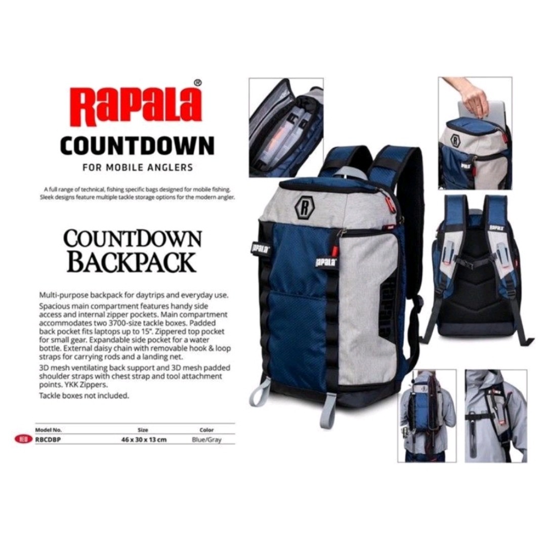 Rapala countdown backpack, Sports Equipment, Fishing on Carousell