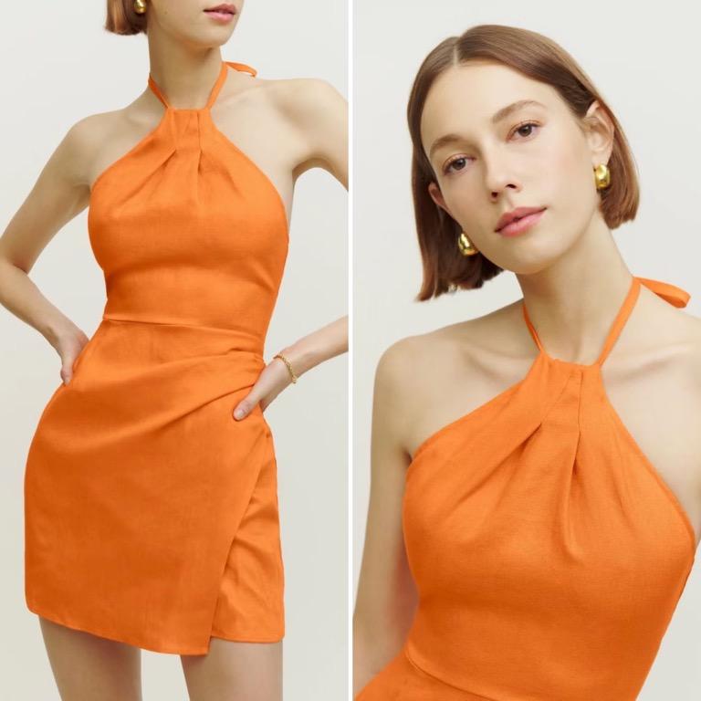 Reformation Dory Linen Dress - in 3 prints, , & , - Carousell