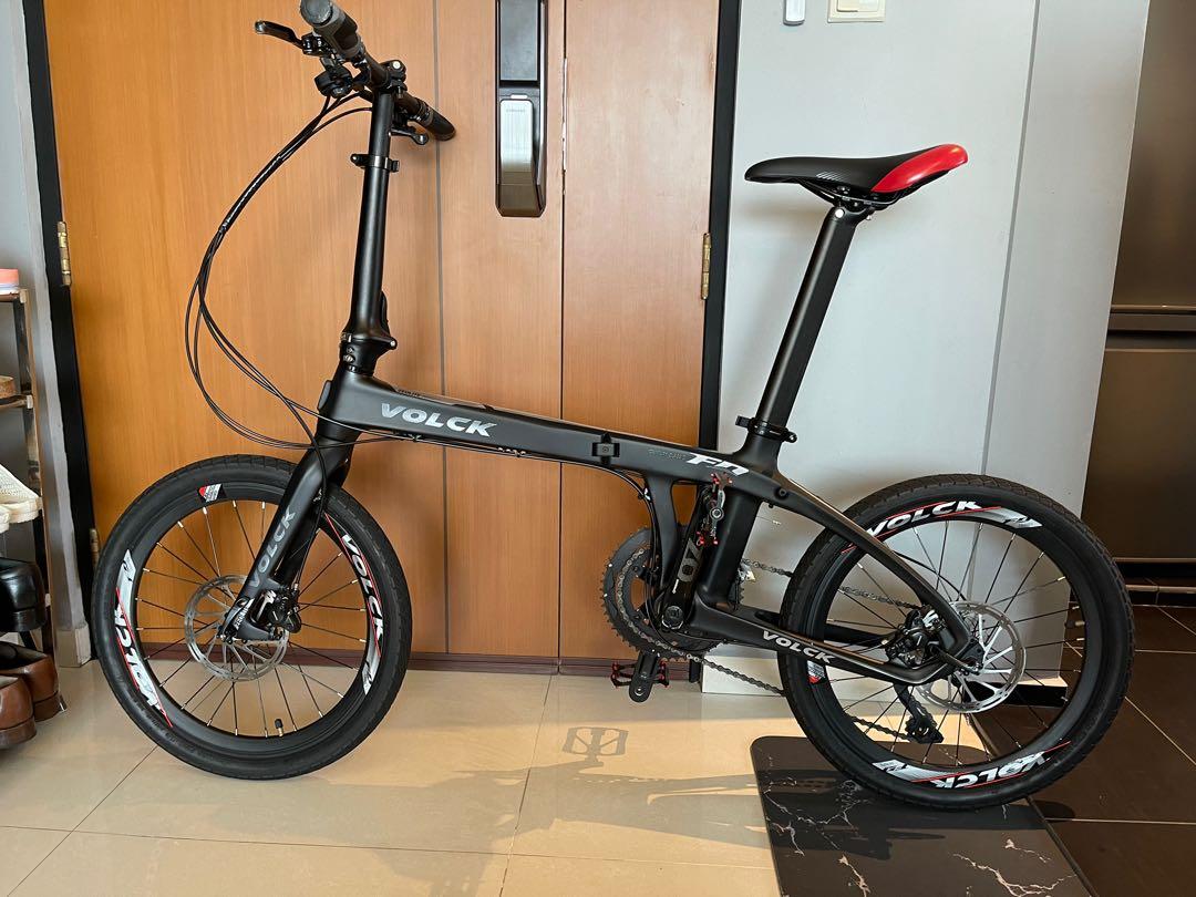 Sava Volck Zeolite 22S Carbon Fiber Folding Bicycle Black
