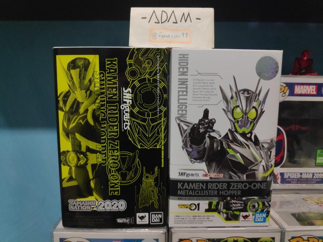 Set S H Figuarts Kamen Rider Zero One Shining Hopper Metal Cluster Hopper Hobbies Toys Toys Games On Carousell