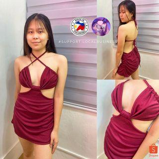 Sexy Red / Marroon Mermaid Cocktail Dress