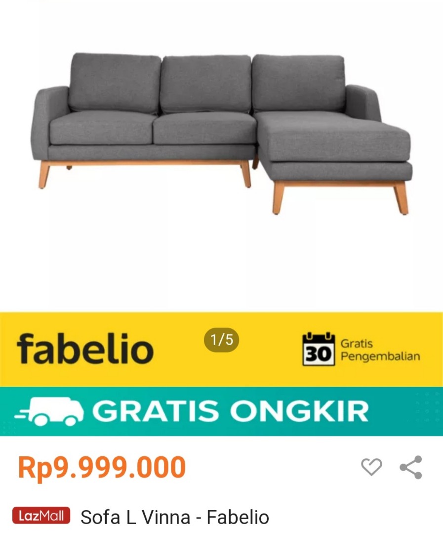 Sofa l outlet fabelio