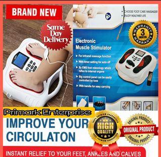 TENS Foot Muscle Massager Machine | Two-System Circulation Booster for Feet & Body