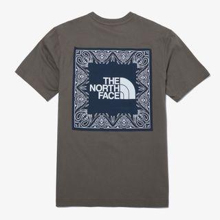 The North Face 韓國支線 方塊 腰果花 變形蟲 圖騰 短T