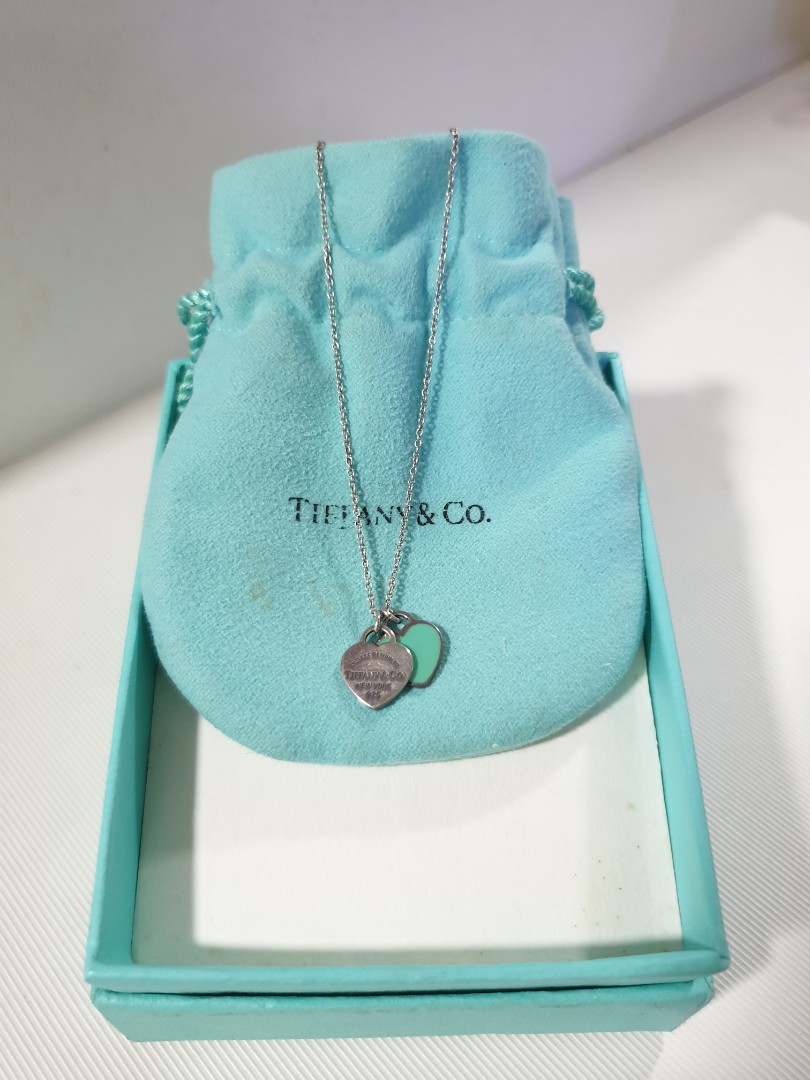 Tiffany Blue® Double Heart Tag Pendant 