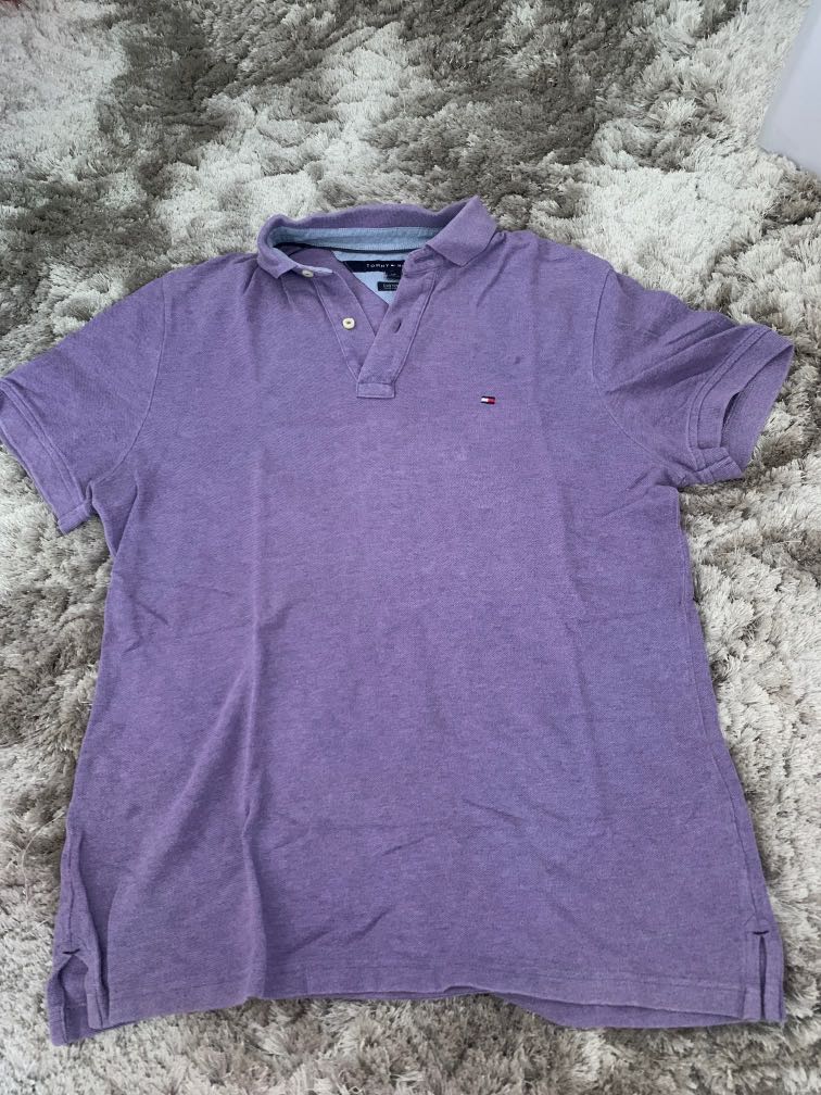 Tommy hilfiger polo purple Clearance