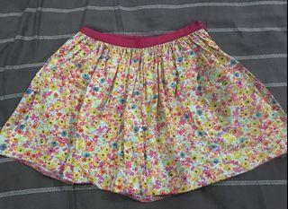 Topshop Floral Skirt Sz US 2