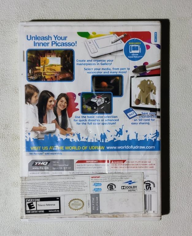 uDraw Studio - [WII Game] [NTSC / ENGLISH Language] [CIB / Complete in  Box], Video Gaming, Video Games, Nintendo on Carousell