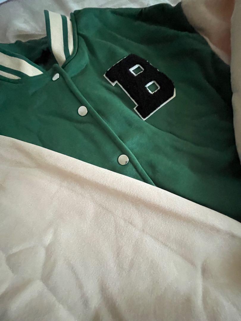 Unisex Varsity Jacket Shein New Green 