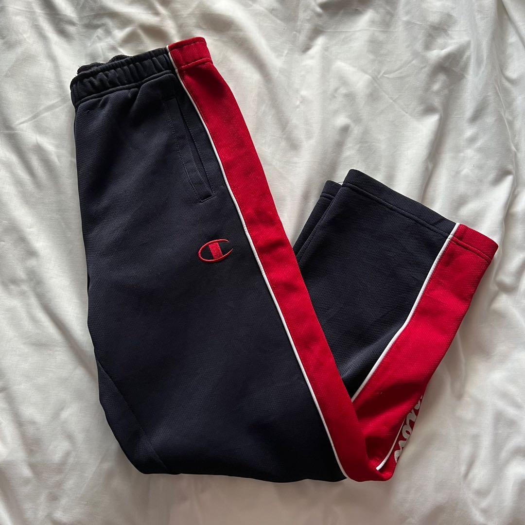 Red champion track pants hot sale