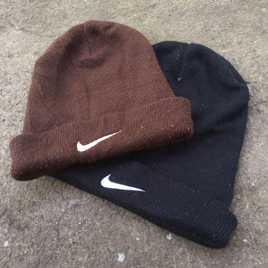 VINTAGE NIKE BEANIES, Women's Fashion 
