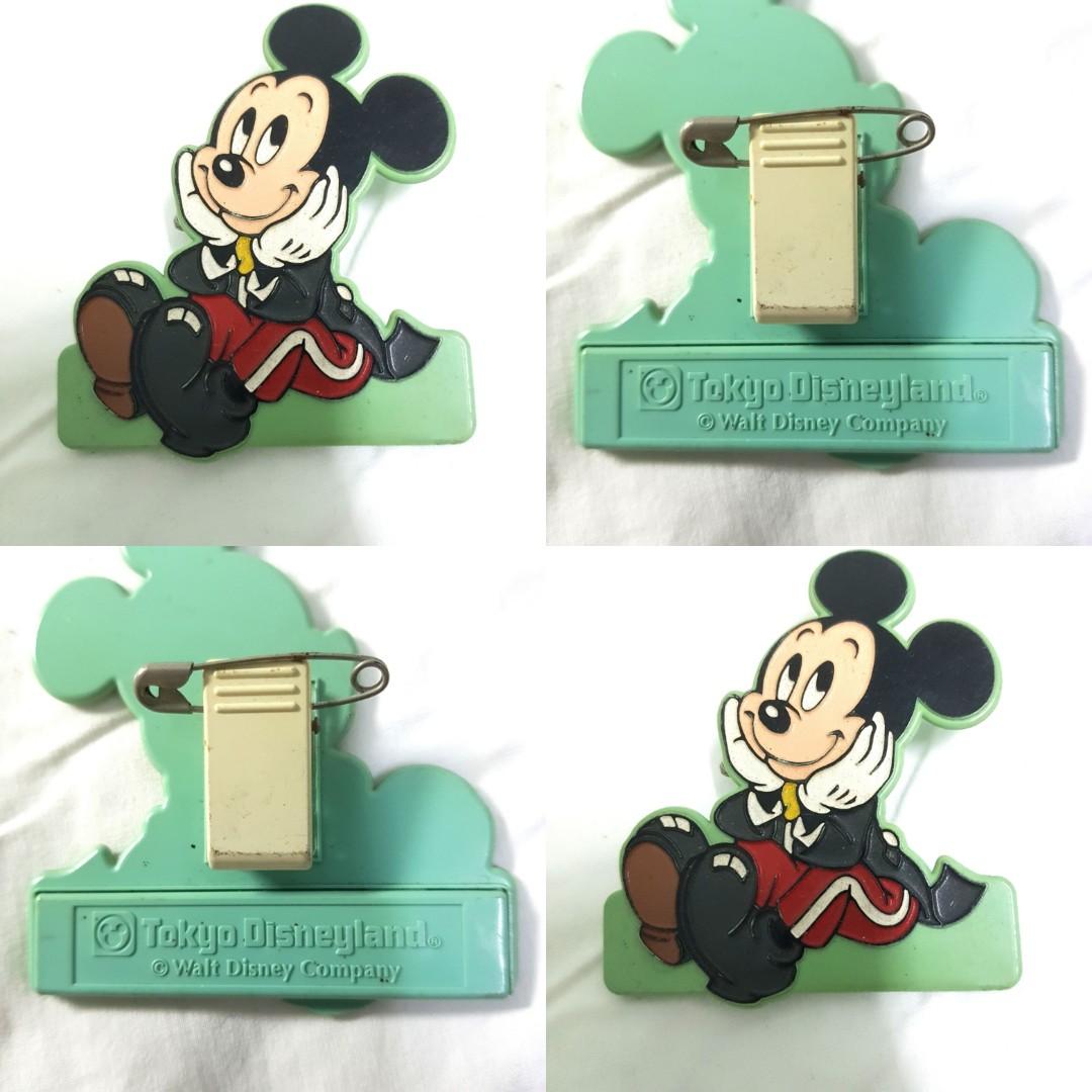 VTG Tokyo Disneyland Mickey mouse pin badge brooch walt ...