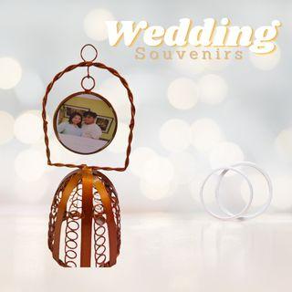 Wedding Bell with Bride and Groom Photo Wedding Souvenirs and Giveaways (Minimum order of 20pcs)