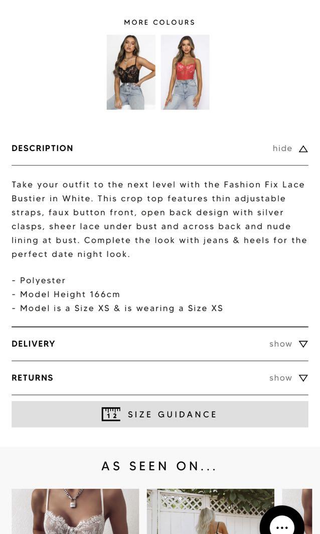 White Fox Boutique - Fashion Fix Lace Bustier White