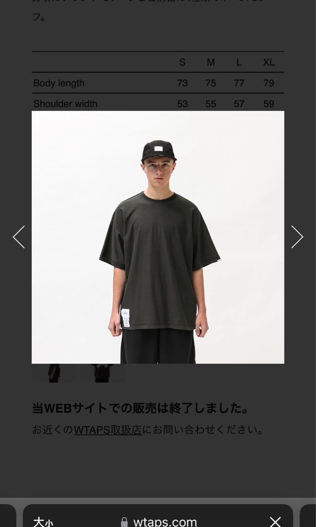 Wtaps Cross SS Cotton Black XL, 男裝, 上身及套裝, T-shirt、恤衫