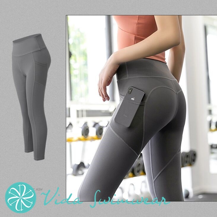 Zobha yoga leggings tights cropped, Women's Fashion, Activewear on Carousell
