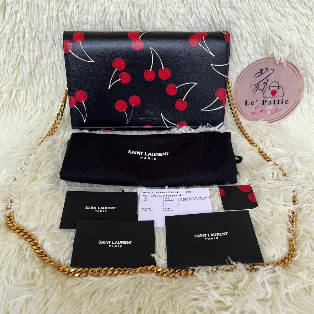 YSL Cherry WoC Limited Edition, Luxury, Bags & Wallets on Carousell