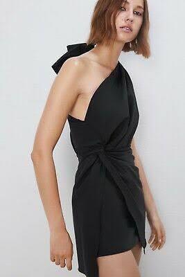 Zara black mini asymmetric dress with bow, Women's Fashion, Dresses & Sets, Dresses on Carousell Zara black mini asymmetric dress with bow, Women's Fashion, Dresses & Sets, Dresses on Carousell