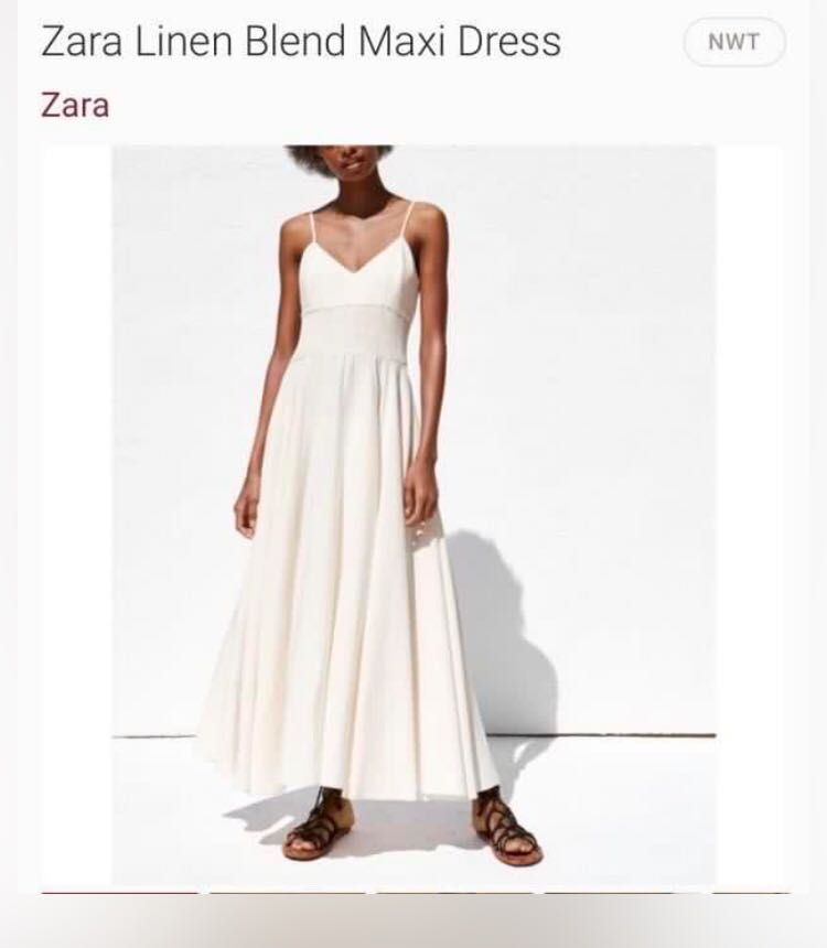 Zara White/Cream Dress (Civil Wedding), Women's Fashion, Dresses & Sets ...